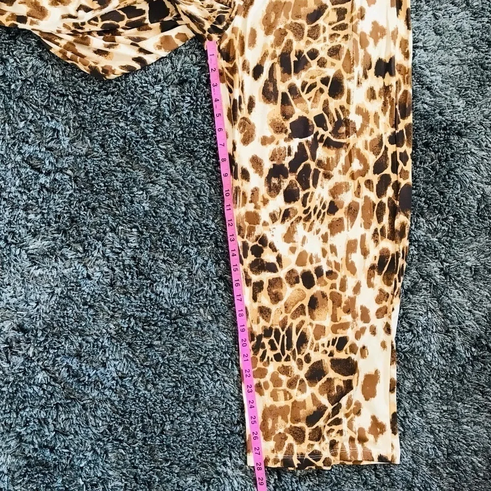 Denims 24/7 Leopard Print pants Size M 14/16